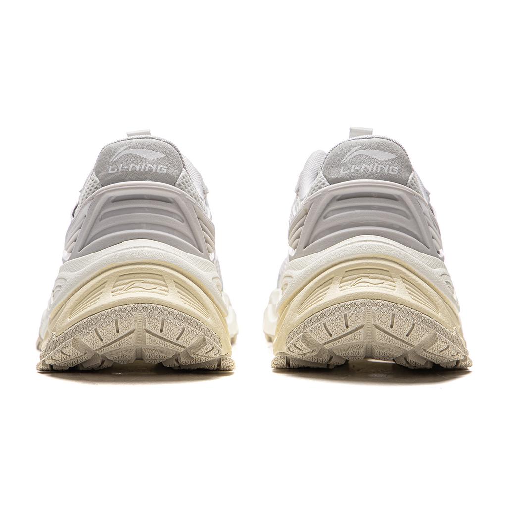 Li Ning QIXING 2.0 Cushioning Abrasion Resistant Breathable Low top Casual Shoes Women's White Gray AGCW092-4
