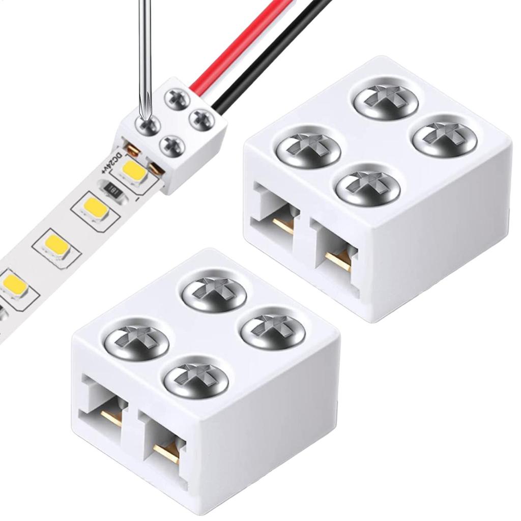 LED Strip Connectors  8mm LED Light Connectors User-Friendly LED Connector Versatile LED Strip Light Connectors LED