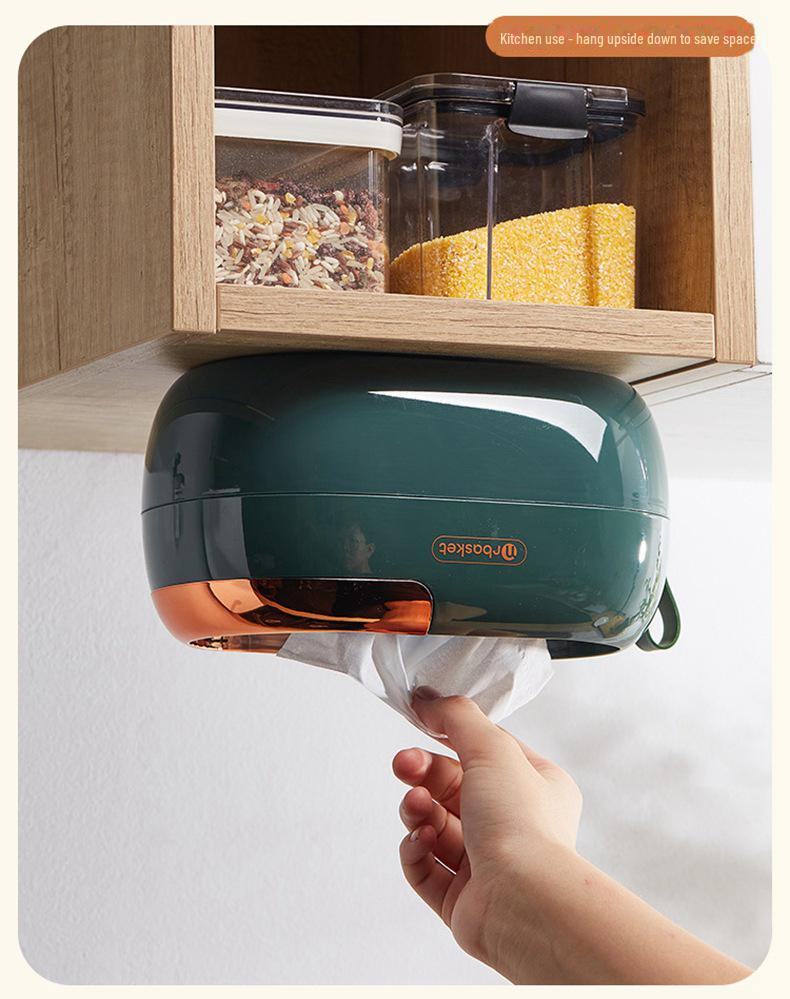 Luxury Wall-Mounted Tissue Box: Stylish Living Room & Coffee Table Napkin Holder