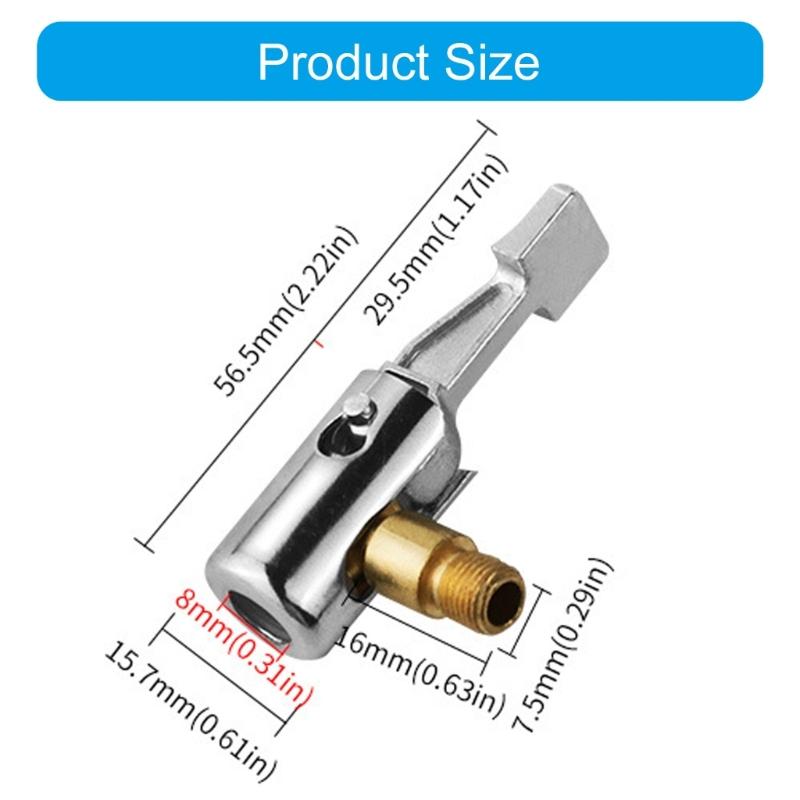 Tire Inflation Valves Connector Replacement Car Tire Inflation Nozzle Adapters for Car Bike Motorcycles Vehicle