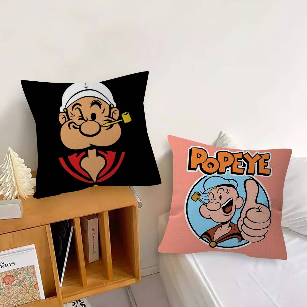 Classic Anime P-popeye  Pillow Cover Sofa Cushion Cover Home Room Decoration Children Gift