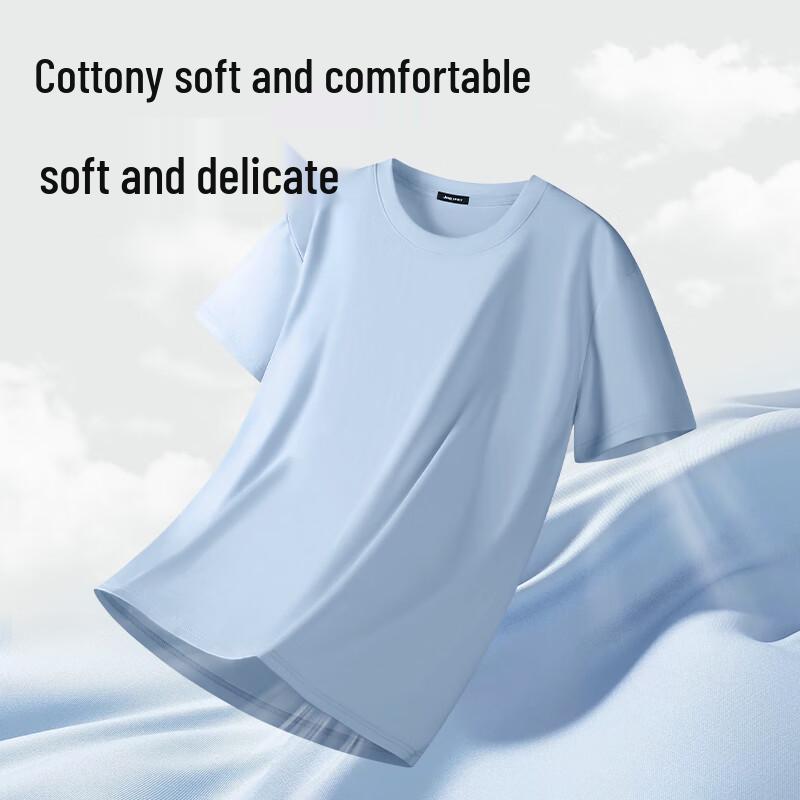 JEEP SPIRIT Men's Casual Combed Cotton Round Neck T-Shirt