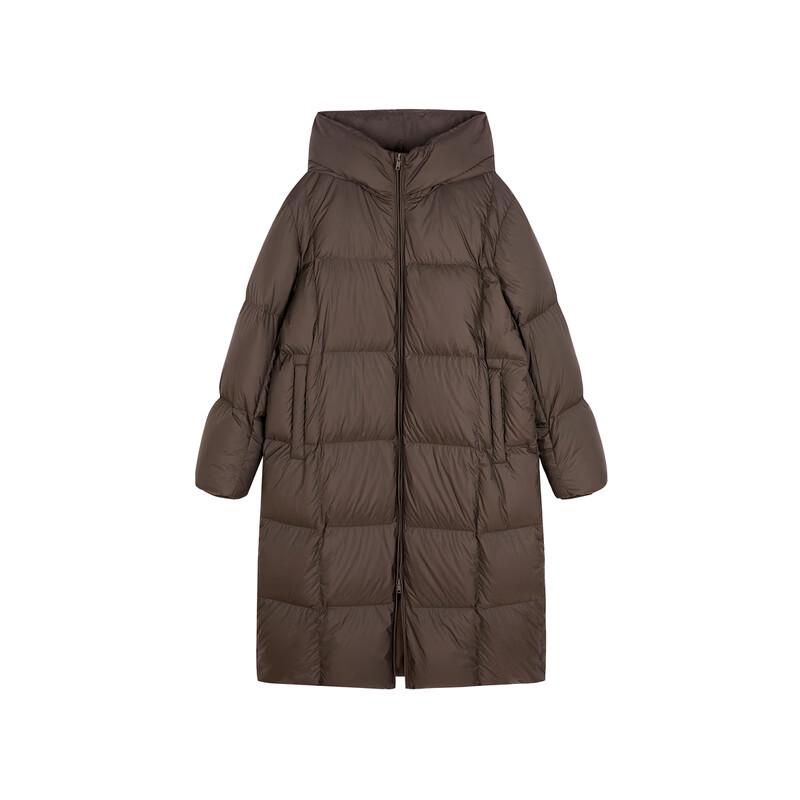 Less 2024 Women's Hooded Loose-Fit Goose Down Jacket