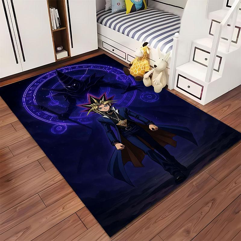 Anime-Held mit magischem Symbol, geeignet als rutschfeste Matte für das Wohnzimmer- oder Schlafzimmer-Sofa