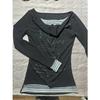 Vintage Stripe Patchwork Swing Neck Long Sleeve T Shirt Women Fashion Letter Print Top