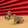 Cute Brass Animal Mice Figurines Home Desk Pendants Tea Pet DIY Keyring Hanging Accessories Cute Rat Keychain Gifts