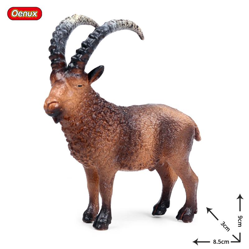 Oenux Farm Animals Simulation Cute Model Action Figure Alpaca Cow Horse Figurines Sheep Goat Miniature Educational Toy For Kid