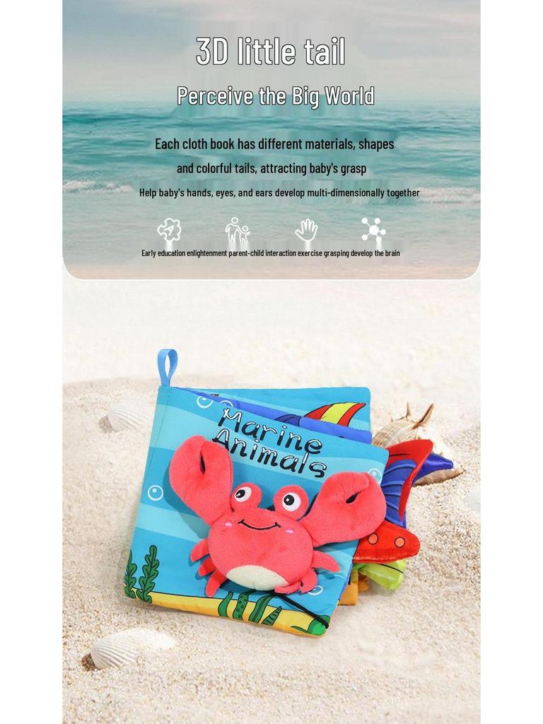 Aipinqi Tear-Proof Crinkle Cloth Book for Early Education: Baby Puzzle Toy for 0-1 Year Olds