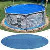 Round Solar Thermal Pool Cover Solar Hot Tub Covers Weatherproof Foldable Protector Portable Energy Saving Thermal Blanket