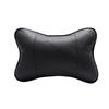 Leather Car Seat Bone Pillow: Breathable Massage Neck Pillow for Home and Car, Four Seasons Comfort.