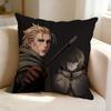 VVinland SSaga Anime TThorfinn  Square DoubleSided printed Pillow Case Bedroom Bedside Pillow Sofa Cushion Cover