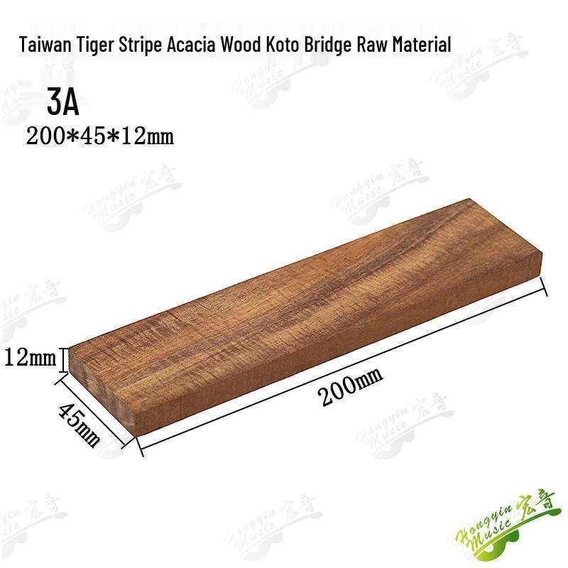 Ebony Rosewood Solid Wood Guitar Bridge Felt - Handmade Lower Drive Square Stock