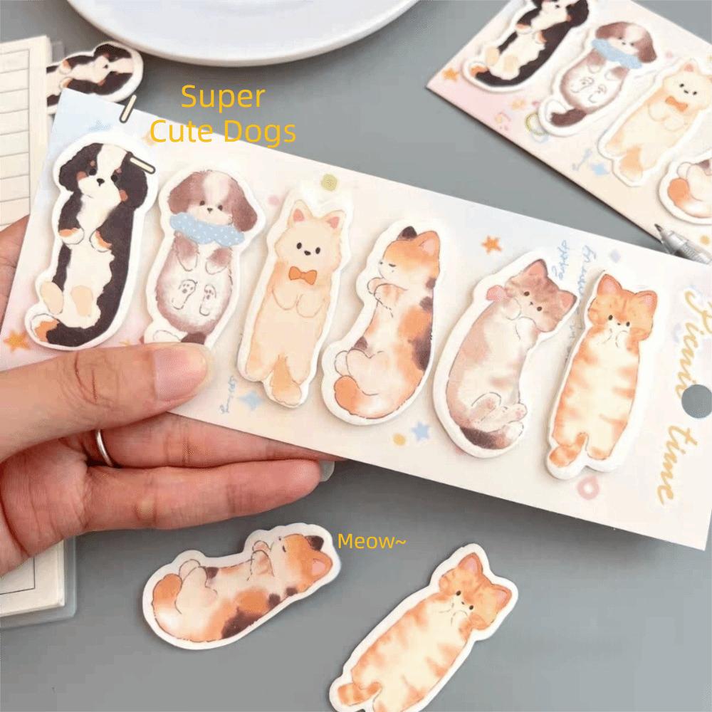 Cartoon Animal Sticky Notes Note Mark Memo Pads New Cat Index Tabs  School Stationery