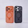 Matte Shockproof for  Bracket Case For For Iphone 17 16 1 14 Plus 13 12 Pro Max 11 17Air Armor Protection Magnetic Cover