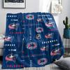 Columbus Blue Jackets Print Flannel Blanket, High quality Comfortable for All Seasons, Home Decor, Warmth and Comfort, Perfect for Christmas Gifts