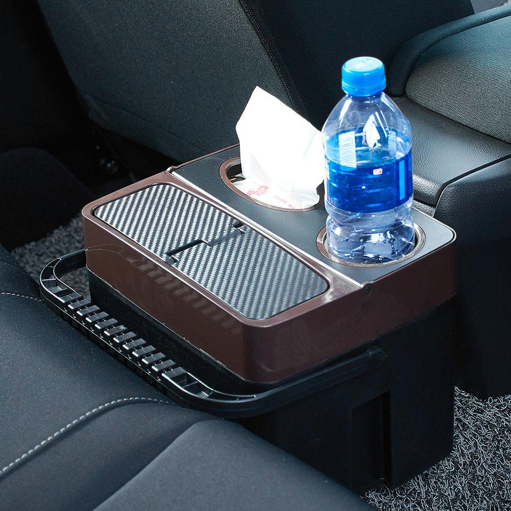 Multi-functional Car Interior Trash Can Passenger Trash Can Storage Box Beverage Cup Holder Storage Box Car Paper Napkin Holder