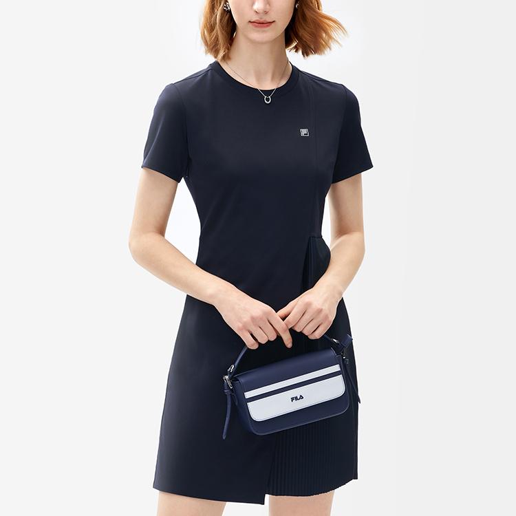 New FILA Short Sleeved Dresses Women's Legend Blue F11W227306F-NV