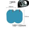 2pcs /set Car Rearview Mirror Sticker Round Rainproof Anti-fog Waterproof Nano Film Stickers Safety Driving Auto Accessory