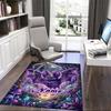 1PC Custom Name Purple Fantasy Creature Theme Floor Mat Ideal for Living Room, Game Rooms, Office, Bedroom,Floor Mat Playful Design
