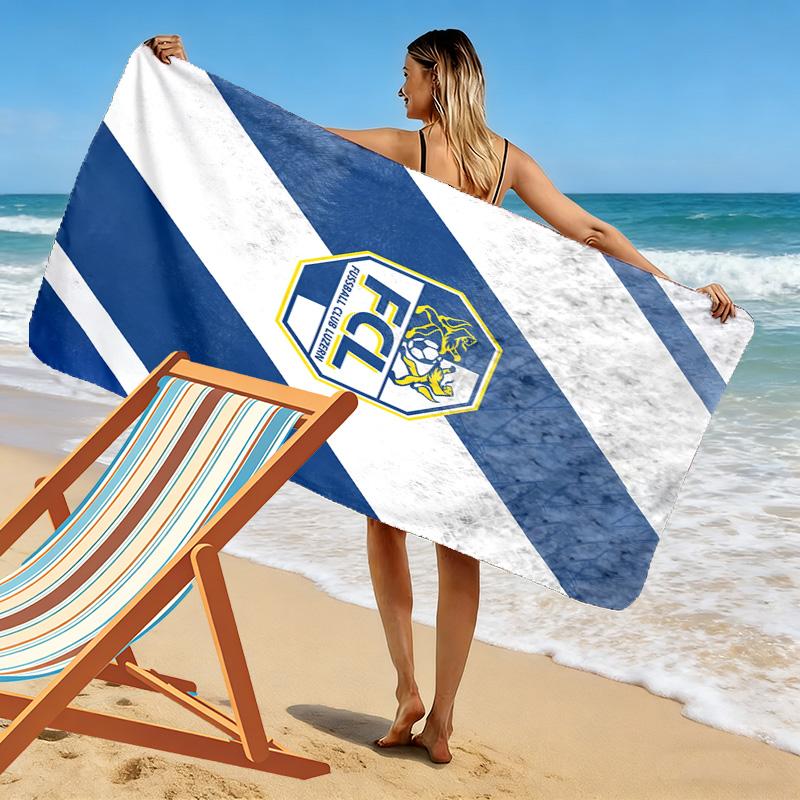 FC Luzern Print Beach Towel, Large Soft Quick Dry Towel for Beach Camping Swimming