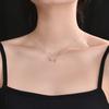 Smiling Necklace Clavicle Chain Simple Versatile Niche Design Ins Style Female High-end