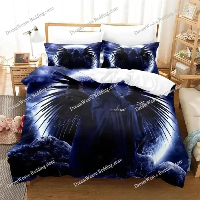 Dark Grim Reaper Bedding Set Duvet Cover 3d Bedding Fashion Design Decoration King Duvet Cover Set Double Bed Set Bedding Sets96