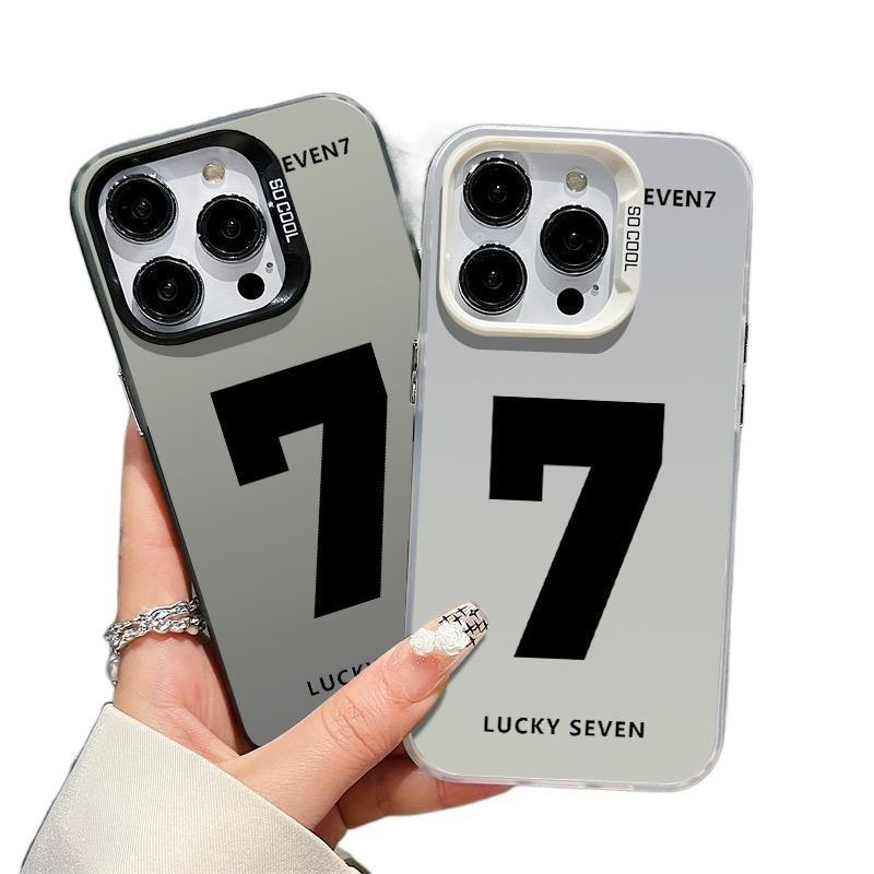 Apple 15promax phone case lucky number iphone14promax personality 13pm trendy 12/11 fashion x