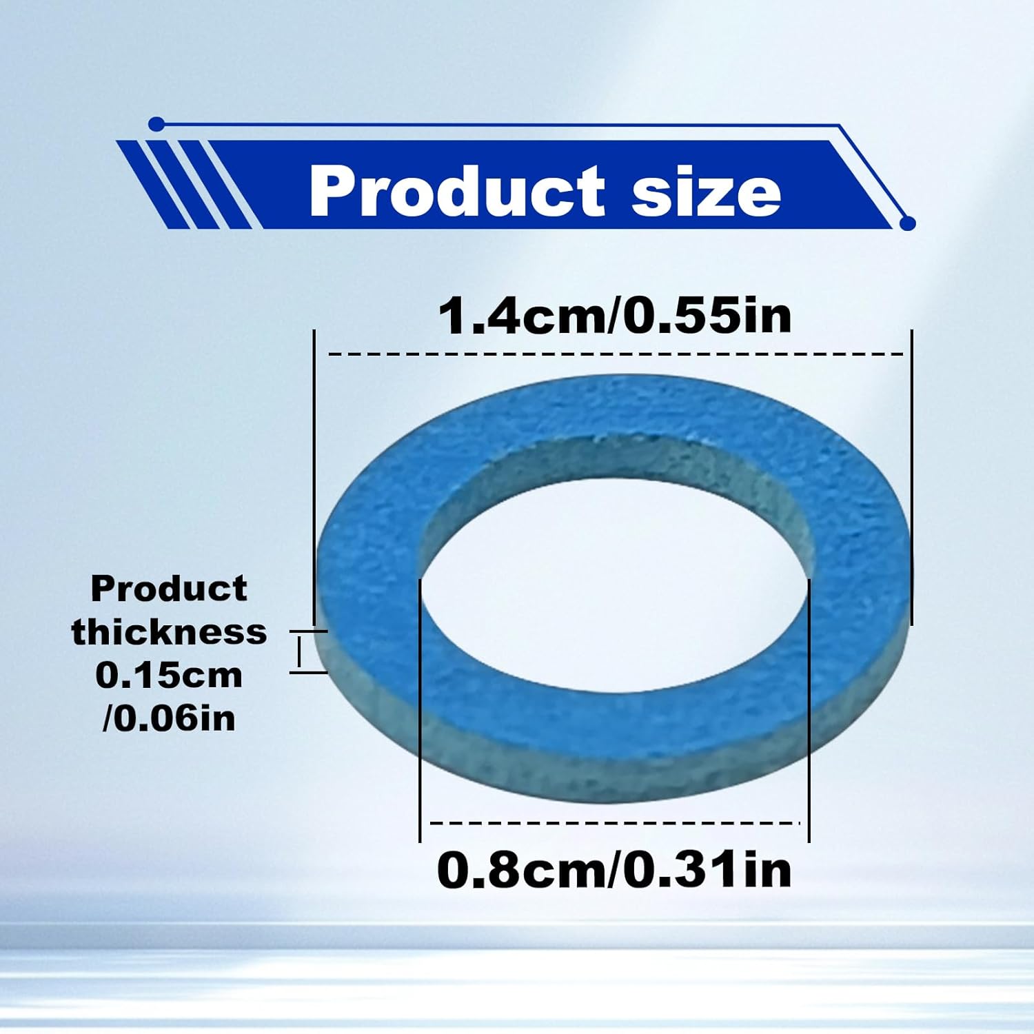 

20 Pcs Lower Unit Drain Plug Seal Gasket, 3/8-16 Gearcase Lube Oil Drain Screw Washer Replacement for Mercury Outboard Evinude Mercruiser Outdrive
