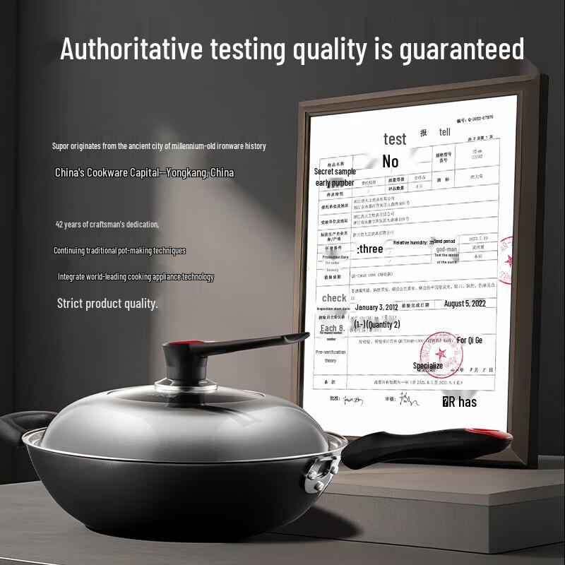 Cooker King Deluxe Uncoated Cast Iron Wok