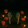 Halloween Garden Decoration - SIROCO - Pair of Skeleton Arms - 38 Cm - Durable Plastic - Reusable