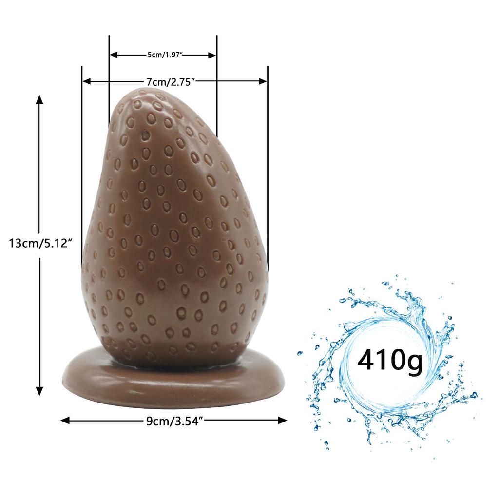 Super Big Anal Plug MoDi Strawberry Shape Dick Sex Toy for Women Men