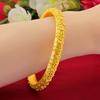 1 PC Gold Color Women's Versatile Ins Gold Korean Version Minimalist Hollow Out Bracelet