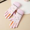 Panda Print Children Gloves Warm Cycling Gloves New Kids Winter Gloves  Cold Weather Wear