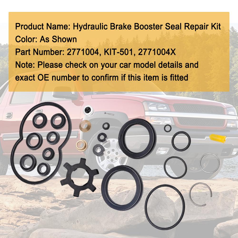 1 Set Car Hydraulic Booster Repair Kit Complete Seal Set Fit for Bendix Chevy Ford Dodge GM Chrysler 2771004 For Car