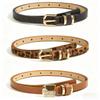 Women's Retro Leopard Print Thin Belt: Stylish Buckle, Versatile Summer Accessory