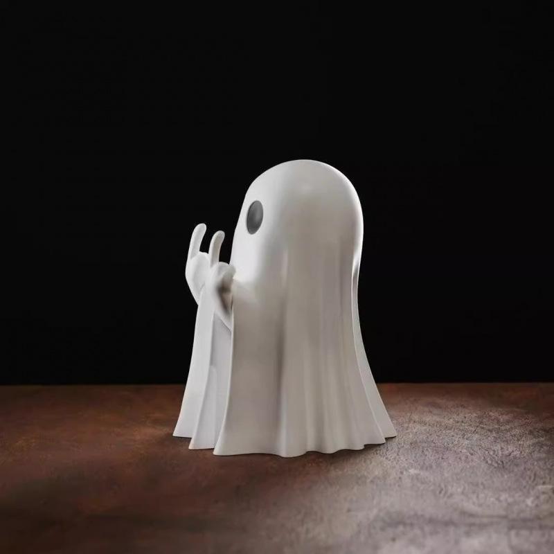 Little Ghost Scares You with Creative Halloween Cute Ghost Ornaments, Creative Desktop Decorations, and Gifts for Children