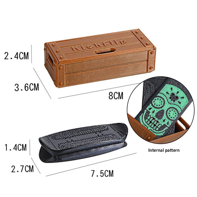Og Kickflips Flipping Fidget Toy For Adults,magnetik Fingerboard,skateboard Slider Fidget,with Storage Crat Portable Toy