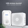 USB Wireless Doorbell Smart Welcome Door Bell Three-speed Volume 38 Songs Melodies Doorbell For Home Bed Call Emergent Call
