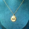 Best-Selling Lucky Bag Pendant Necklace: Elegant Gold Round Charm for Women