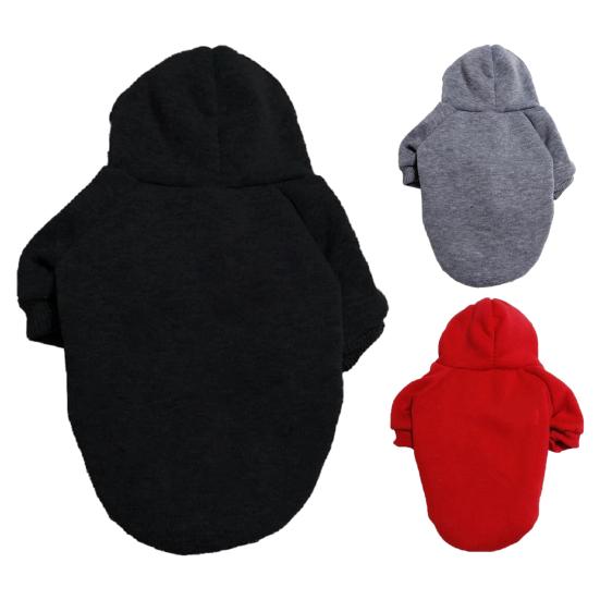 Pet Hoodie Spring Autumn Winter Soft Thick Cozy Solid Color Two-legged Medium Large Dog Sweatshirt Outfit Clothes Pet Supplies