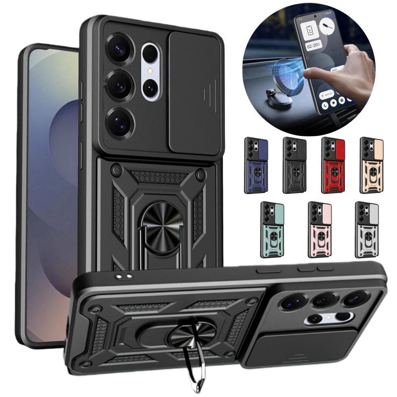 Funda For Samsung Galaxy S26 Ultra 5G Case Slide Lens Camera Protector Armor Phone Cases For S 26 Plus S26Ultra Magnetic Cover