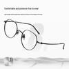 Women's Oval Pure Titanium High Prescription Glasses, Myopia, Small Ultralight Frame, Model 18070