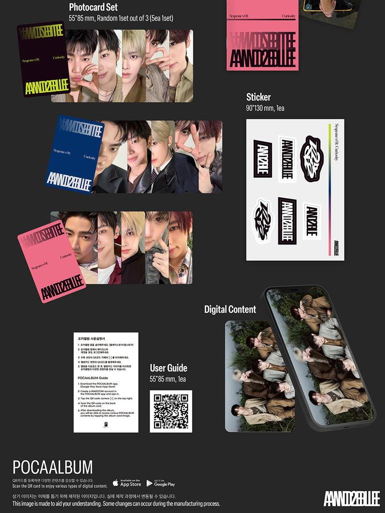 (ZEROBASEONE) AND2BLE 1st Mini Album - Sequence 01: Curiosity (POCAALBUM Ver.)