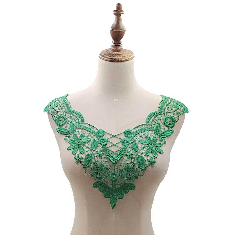 Cucito Fai da Te Materiali Fatti a Mano Decorazione Scollatura Ricamo di Pizzo Collo Accessori per Abbigliamento