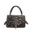 Small bag niche design leopard print 2025 new portable foreign style casual retro foreign style personalized messenger small square bag