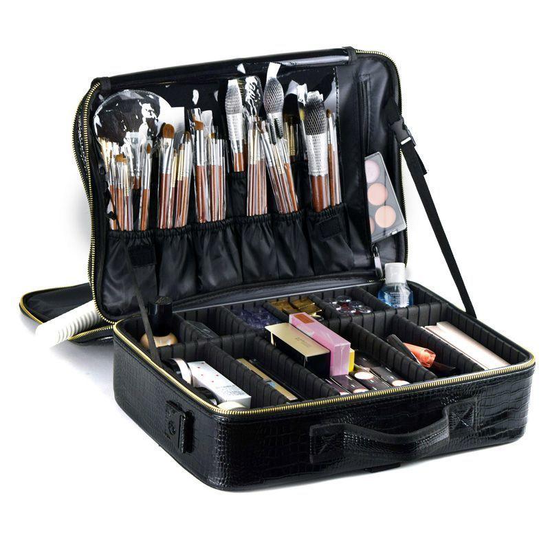 Professional Cosmetic Bag Female Ins Wind Portable Large Capacity Handheld with Makeup Nail Makeup Artist Storage Makeup Box