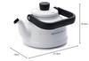 DEAN & DELUCA Enamel Kettle, White, 1.6L