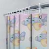 Waterproof Bathroom Shower Curtain Featuring A Whimsical Airplane Design With Cute Cartoon Animals For Children'S Bathroom Decor