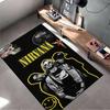Nirvana Band Theme Rug Design Non-slip Rug Suitable for Living Room and Bedroom Sofas.