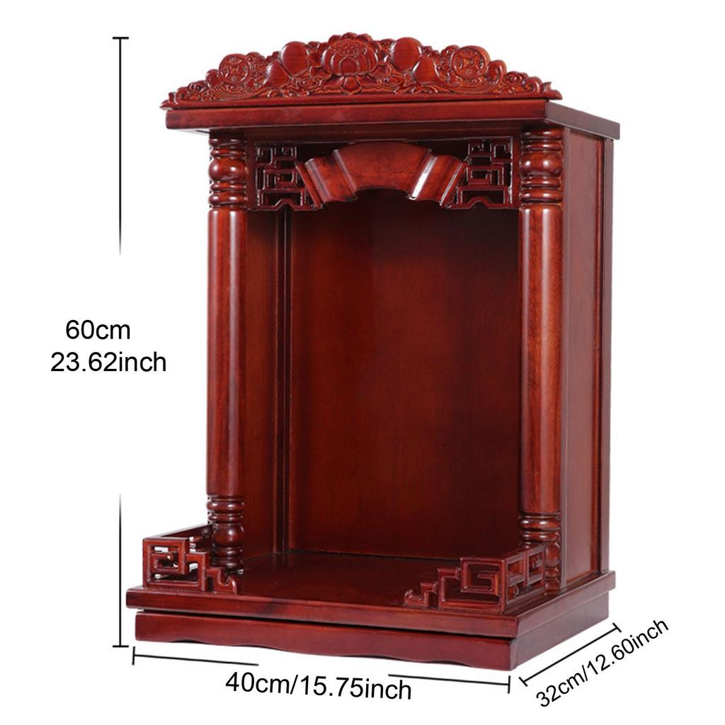 Inspired Wooden Altar Display Shelf for Home Office Decor